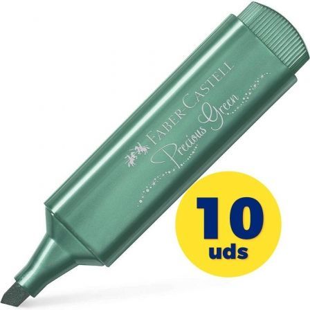 Faber Castell Textliner 46 Marcador Metálico Verde (Set de 10) Faber Castell Textliner 46 Marcador Metálico Verde (Set de 10)